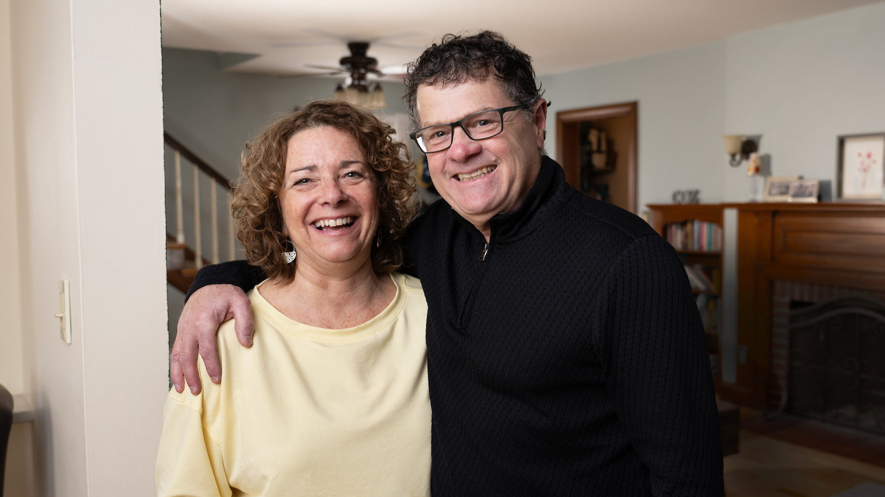 Wealth management clients in their home