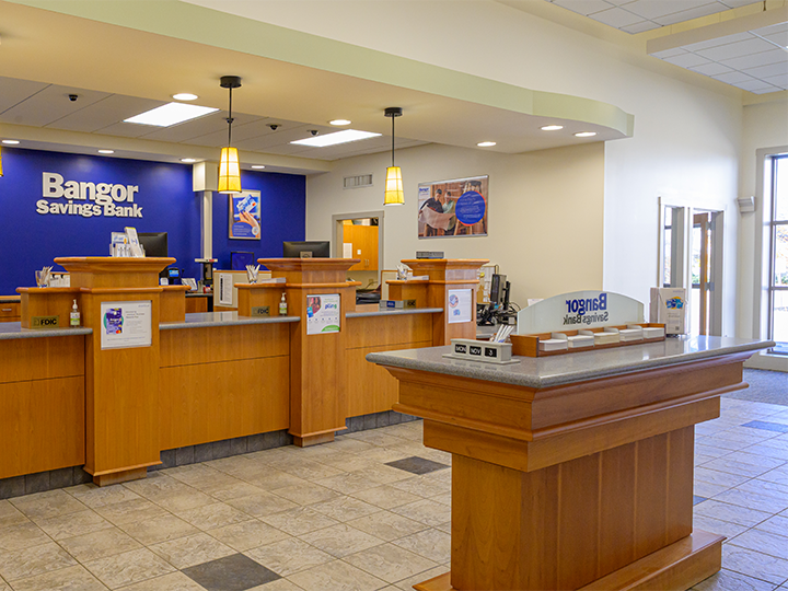 Lobby of the Saco branch