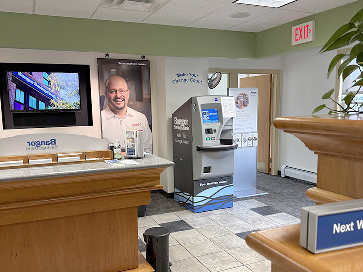 Coin counting machine in Rockland Maine