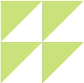 green geometric shape