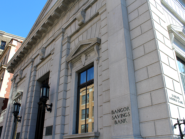 State Street Branch Front Door - Bangor Savings Bank
