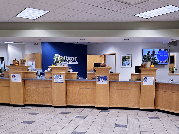 Belmont Ave Branch Lobby in Belfast Maine