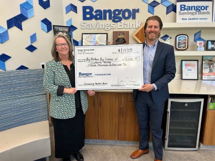 Check Presentation to Big Brother Big Sister of Southern Maine
