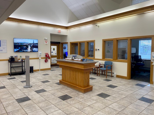 Bucksport bank lobby