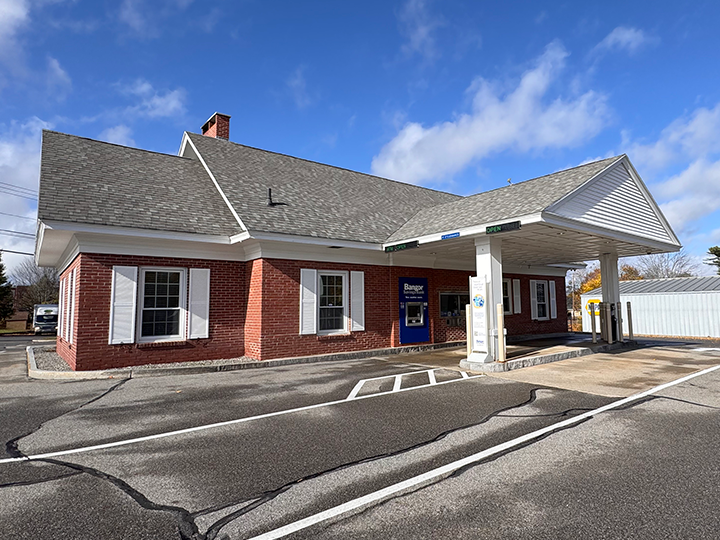 Drive-up lane in Hampden, Maine