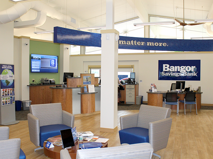 Lobby of Bangor Savings Bank - Pittsfield
