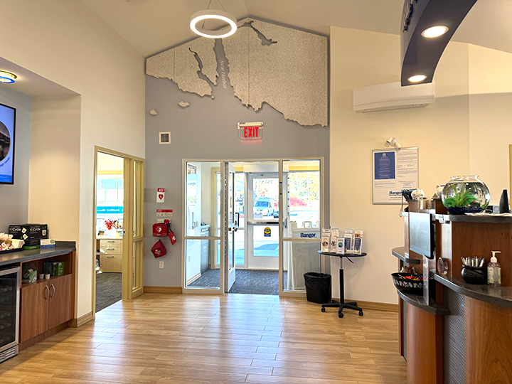 Lobby of Bangor Savings Bank