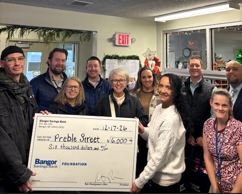 Preble Street donation check