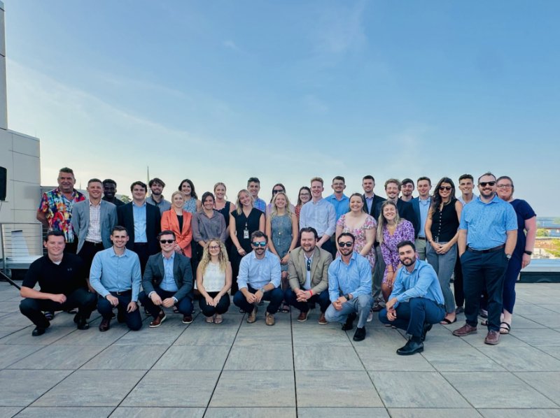 Management Trainee and Intern Participants in a group photo