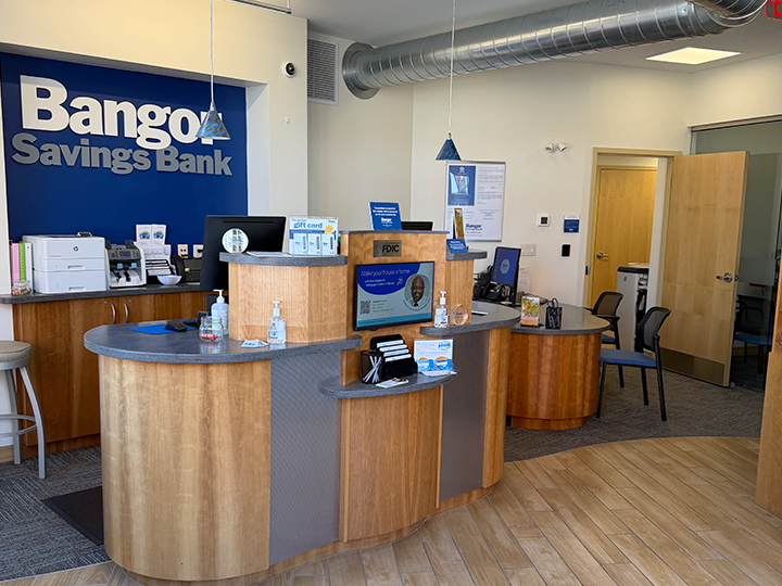 Lobby of Bangor Savings Bank - Bow Street Branch
