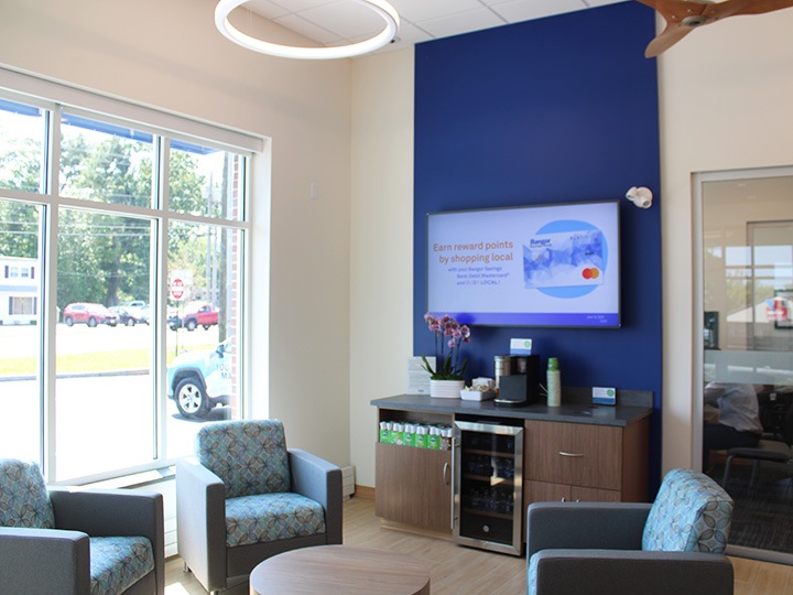 Waiting area at the Derry branch