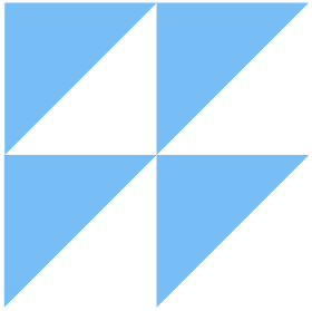 blue geometric shape