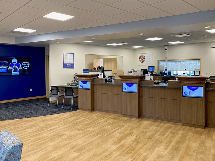 Lobby of Bangor Savings Bank on Moose Island