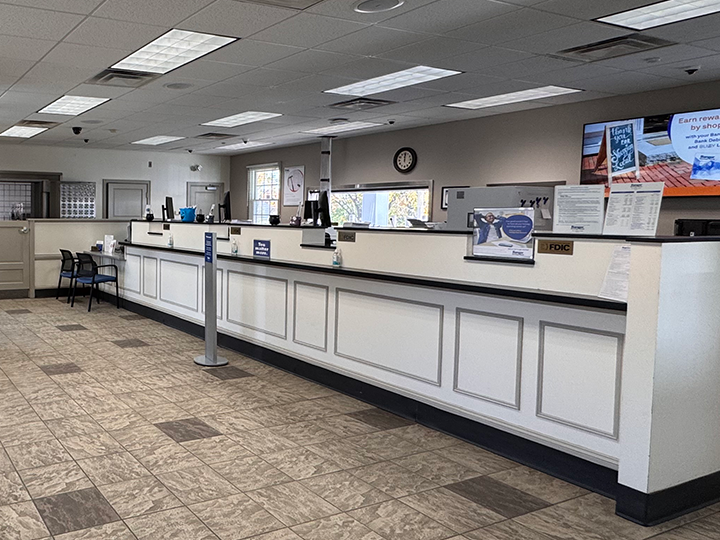 Lobby of Bangor Savings Bank